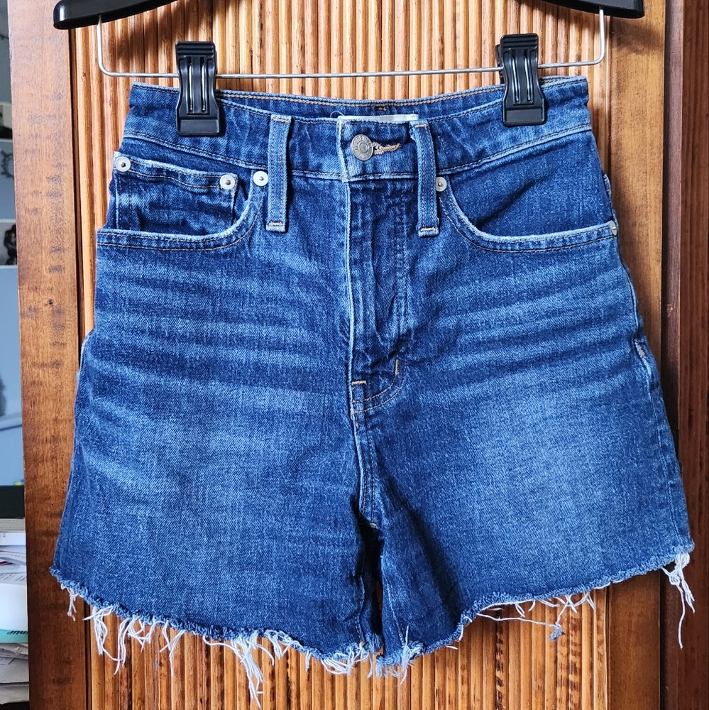 Madewell Curvy High-Rise Denim Shorts